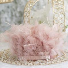 Fluffy Turkey Chandelier Feather Trim Craft 4-6 Inch Natural Feathers Fringe Trim Ribbon DIY Fashion Jewelry Carnival Party Skirt Wedding Dress