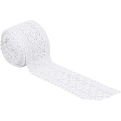 Sewing Accessories 4 5M White Cotton Lace Trim 5 8cm Wide For Wedding And Home Decorations