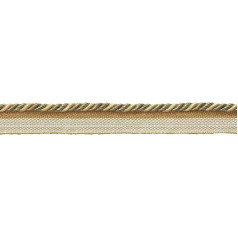 12 Yard Value Pack, Olive Green, Champagne Beige Small Baroque Collection 3/16 Cord with Lip Style # 0316BL Color: WINTER MEADOW – 6939 (36 FF/11 Metres)