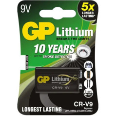 Gp Battery Gp litija baterija 9v l522/la522/6f22 blisteris 1 gab.