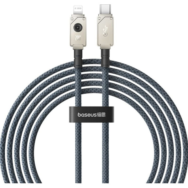 Nesalaužams usb c-ip 20w kabelis 2m (balts)