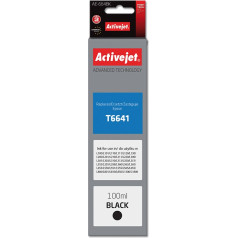 Effiki Activejet ae-664bk tinte (rezerves epson t6641; augstākās kvalitātes; 100 ml; melna)