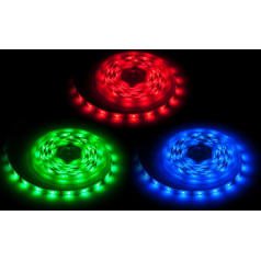 Apgaismes komplekts (LED virtene 150x5050SMD + barošanas bloks + krāsu kontrolieris)