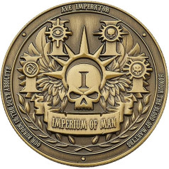 Starforged Compatible with Warhammer 40k Collectible Coin: Imperium of Man 1 PC