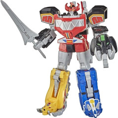 Power Rangers Mighty Morphin Megazord Mega Pack Contains 5 MMPR Dinozord Action Figure Toys for Boys and Girls Aged 4 Years and Above Inspired by the 90s TV Show