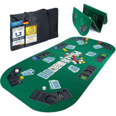Foldable Poker Table Casino Poker Tablecloth Table Cloth 160 x 80 cm