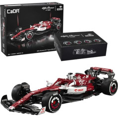 CaDA Building Blocks Alfa Romeo F1 Team Orlen Racing Car Red Formula 1 Car Vehicle 1868 Pieces C64005W