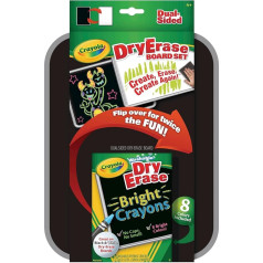 Crayola 98-8638 Dual Sided Dry Erase Board Set - multicolour