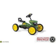 BERG Gokart Buzzy John Deere | Kinderfahrzeug, Tretauto, Sicherheid und Stabilität, Kinderspielzeug geeignet für Kinder im Alter von 2-5 Jahren