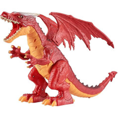 ROBO ALIVE Fire-breathing Roaring Dragon Robot Toy Electronic Dragon Toy (Red Dragon)