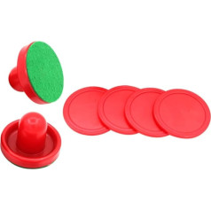 Sosoport Kugelkopf gesetzt runden Pucks Ersatz Airhockey-Pusher Größe Airhockeyspiel Tisch-Eishockey Hockey-Puck-Zubehör Zubehör für Spieltische Zubehör für Eishockeyspiele Harz rot