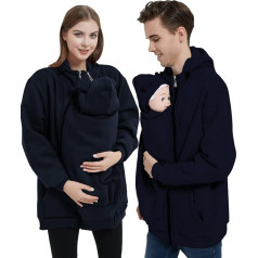 Idtswch Kangaroo Jacket for Baby Fleece 2-in-1 Men's Carrying Jacket & Softshell Jacket, Carry Coat & Women's Coat