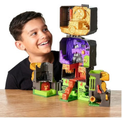 TREASURE X Lost World Skull Island Mega Playset with 40 Adventure Levels, 4 Action Figures, Discover the Golden Treasure, TX, for Boys and Girls from 4 Years, Famous (TRR62000)