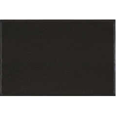 wash+dry Door Mat Black 50x75 cm black