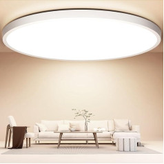 Deckenlampe Led Deckenleuchte Flach Rund - Ø40CM 36W 3600LM 4000K Neutralweiß Led Deckenlampe Wohnzimmer Led Lampe Decke für Küche Schlafzimmer Badezimmer Kinderzimmer Flur Modern IP44 Utra Dünn 2,4CM
