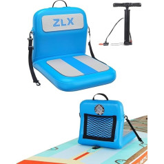ZLX Inflatable SUP Seat with Air Pump, Portable Kayak Seat for SUP Board, Stand Up Paddle Board, Surfboard Seat, Paddle Board Seat for Outdoor Kayaking, Canoeing, Fishing, Camping