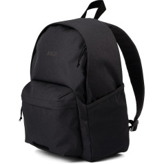 AEVOR Everyday Pack Black - Backpack with 16 Inch Laptop Compartment & Attachment System for Yoga Mat and Bicycle Light - for Everyday Use, University, Office or School - Water-Repellent - Made from