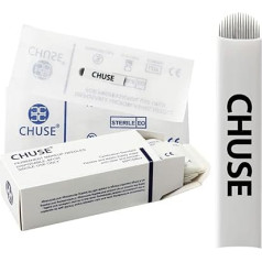CHUSE A16 microblades Permanent Makeup Manual Eyebrow Tattoo Needles Embroidery Arc 50pcs/Box 16 Curved Microstroking