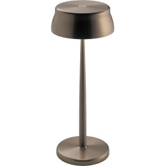 Zafferano, Sister Light Wi-Fi Lamp, Rechargeable and Wireless Table Lamp with Remote Control, Suitable for Indoor and Outdoor Use, Step Dimmer, 2200-4000K, Height 32.8 cm, Colour Copper
