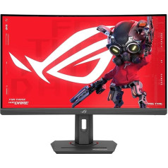 ASUS ROG Strix XG27WCS - 27 Inch WQHD Curved Gaming Monitor - 180 Hz, 1ms GtG, FreeSync, AdaptiveSync, ELMB-Sync, DisplayHDR 400 - Fast VA, 16:9, 2560x1440, DisplayPort, HDMI, 7.5W USB-C, Ergonomic