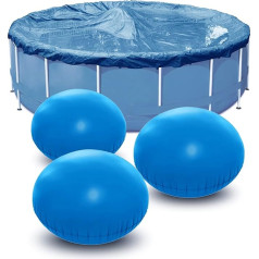 Bseical Pool Cushion Winter Round Diameter 4 ft, Pool Cushion Overwintering, Air Cushion Pool Winter Accessories Inflatable for Pool Cover and Tarpaulins, Pool Cushion, Winter Cushion with Safety