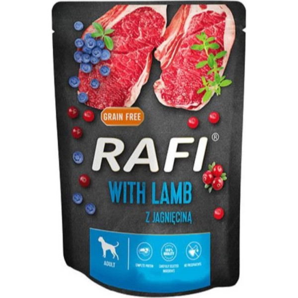 rafi ar jēra gaļu - mitrā barība suņiem - 300 g