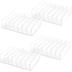 Giilayky 4 Pack Clear Acrylic CD Stand with CD DVD Stand for CD CD Organizer CD Tray Easy to Use