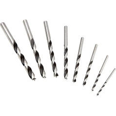 Fisch FSF-134893 Brad Point Drill (8 Piece Set in Blister Including 3-10mm Diameter)