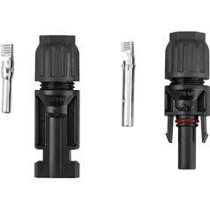 enjoy solar® 1 pair of solar plugs and sockets for 4-6 mm² cables PV cable plug