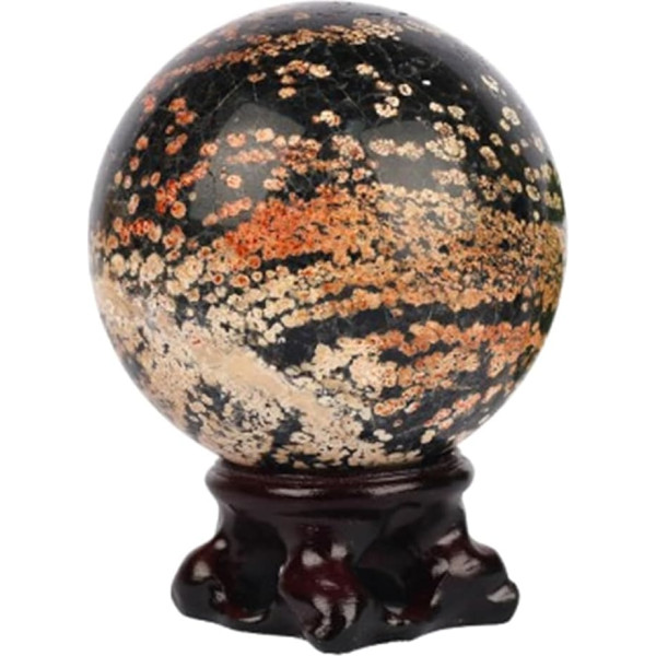 NHDVDVAV Dekorative Heilkristallkugelfiguren, natürliche Bergquarzkugel, runde Kristallsteinkugel für Hexerei, Meditation, Reiki, ausgleichendes Dekor,70~75mm