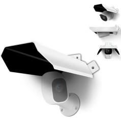 (CCTV Surveillance Camera Cover) Weatherproof Protective Housing Sun Protection Metal Rain Cover for Bullet and Dome Camera, Metal