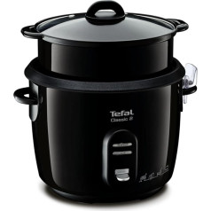 Tefal New Classic RK1038 Rice Cooker Automatic Programs Warming Function 5 L Capacity Steam Cooking Function Metallic Black