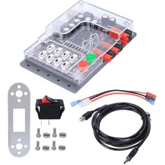 Robot Control Board Set, Industrial Robot Parts, 32KB Flash Programmable Memory, 5V 1000W Motor Port Output Power, USB Cable and Power Cord for ATMEGA328P