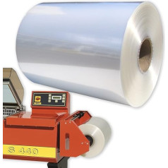 Half Tube Shrink Wrap 550mm 12.5 Micron 1600m - Film for Food and Non Food Products for Packing Machines