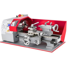 SHENGJINSH Metal Lathe 7 x 12 Inch Mini Table Metal Lathe 600 W Brushless Lathe Variable Speed 50-2250 RPM for Metalworking Metal Lathe