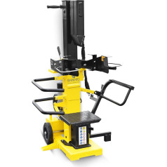 BAMATO HO-12PRO Wood Splitter with Electric Drive, 12 Tonnes Splitting Force, Patented Splitting Technology, Vario Splitting System, Swivelling Splitting Table, Splitter for Short and Long Wood