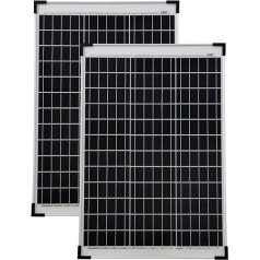 Solar Panel Module Solar Panel 50 Watt (Pack of 2)