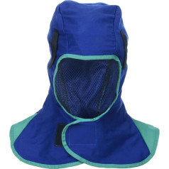 XSMYdpuk Schweißhelmabdeckung, Lederschürze für Schweißjacke, Schweißkappe, Schweißerhaube, Schweißhelm, feuerhemmender Lichtbogenschutz, Schweißschal, FR-Baumwollschweißmützen, Lederschür