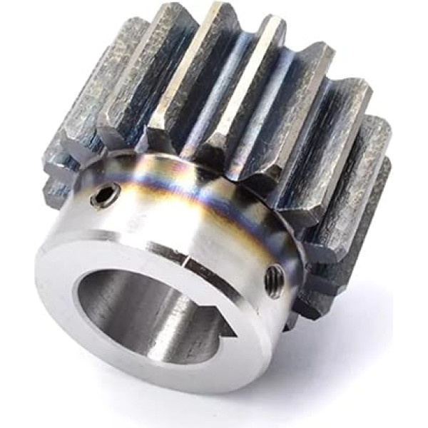 2PCS Ritzel 20 21T Lochdurchmesser 6 8 10 12 14 15mm 45# Stahl Stirnradgetriebe Getriebezubehör Motorteile(2M21Thole12)