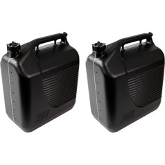 Tayg Jerry Can 30 Litre Approved with Filler Neck and Measuring Strips Black 604072 (Pack of 2)