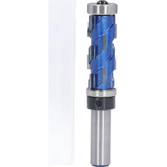 Qotolith 1 2 Zoll Schaft Flush Trim Router Bit, Wolframlegierung, zwei Lager, 3 4 Zoll Schnittdurchmesser, 1 11 16 Zoll Schneidlänge für professionelle Holzarbeiter