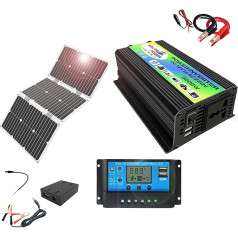 3000-W-Solarpanel-Kit mit 60-W-Monokristallpanel und 30-A-Controller for Wohnmobile, den Außenbereich und den Heimgebrauch – Zwei Anschlüsse und LED-Anzeige(220V)