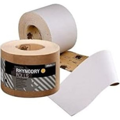 RHYNODRY White Line Wheels 115 x 50 m P320 - Various Grit - Sanding Rolls for Sanding Wood, Metal, Steel, Stainless Steel