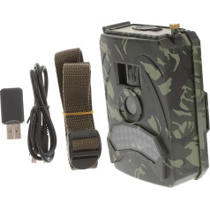 Supvox PR 100 1080P Wildlife Camera with Night Vision and 12MP IP56 Waterproof Digital Hunting Camera for Animal Photography Outdoor Hunting Camcorder without Battery Army Green
