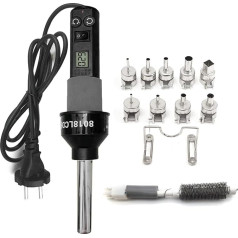 Irfora 450W Portable Temperature Controlled Soldering Heat Air Machine, 450℃ Hot Air Rework Station, Desoldering Device with Nozzles, LCD Digital Display, Air Flow Control for Electronic Wiring