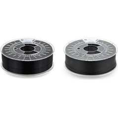 extrudr® PETG Diameter 1.75 mm (1.1 kg) 'Black' - 3D Printer Filament - Made in Austria - Highest Quality at a Fair Price! & PLA NX2 Matte Diameter 1.75 mm (1 kg) 'Black Matte' - 3D Printer Filament -