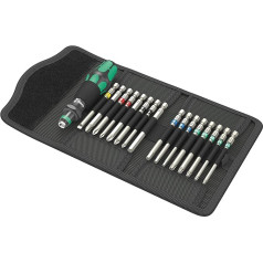 Wera - 05059303001 Screwdriver Interchangeable Blades Set, Kraftform Kompakt 60 Tool Finder, 17 Pieces