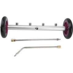 Underbody Pressure Washer, Surface Cleaner, Powerful Pressure Washer Attachment, 16 Inch, 4000 PSI, Underbody Car Wash Water Broom with (Purple Black)