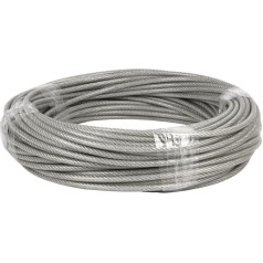 CoFan 00503006 – CABLE Plastic-Coated Steel, 4 X 6 mm, 50 M)