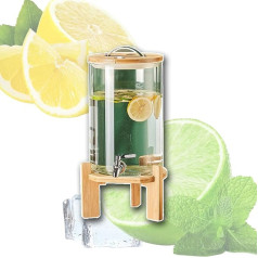 OZTYSGXM Lightweight Luxury Drink Dispenser Lemon Tea Juice Dispenser Cold Drink Machine Coke Bucket with Tap Beverage Dispenser for Party Refrigerator Water Iced Tea D